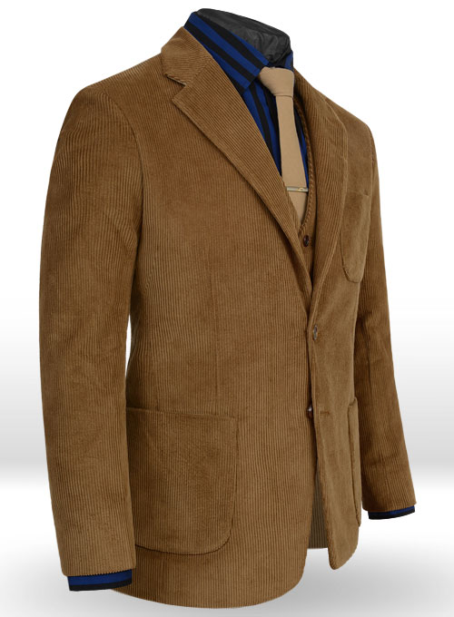 Camel Thick Corduroy Jacket