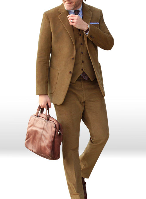 Camel Thick Corduroy Suit