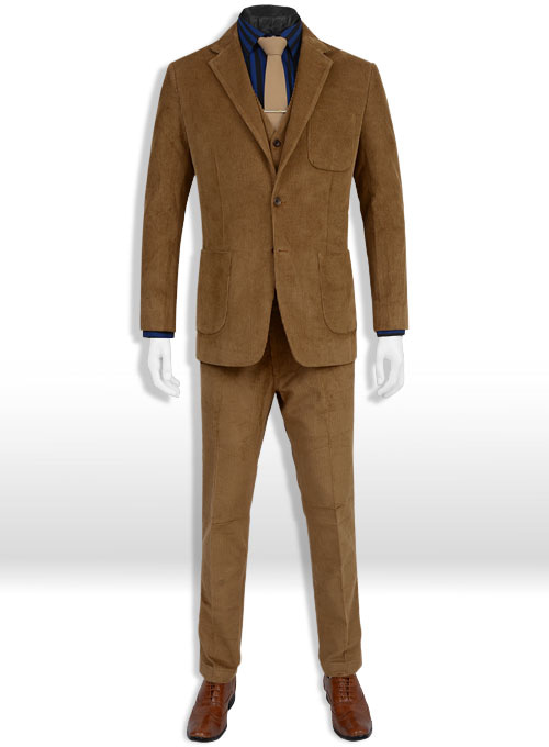 Camel Thick Corduroy Suit