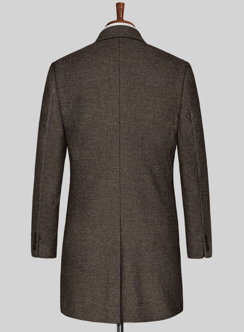 Carre Brown Tweed Overcoat