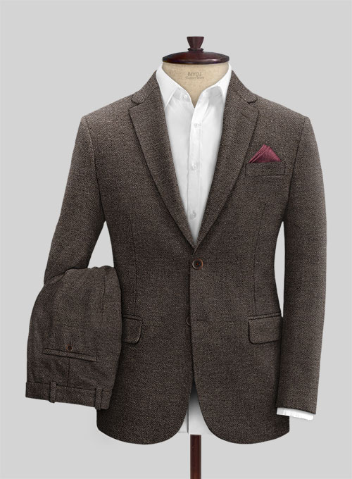 Carre Brown Tweed Suit : Made To Measure Custom Jeans For Men & Women ...