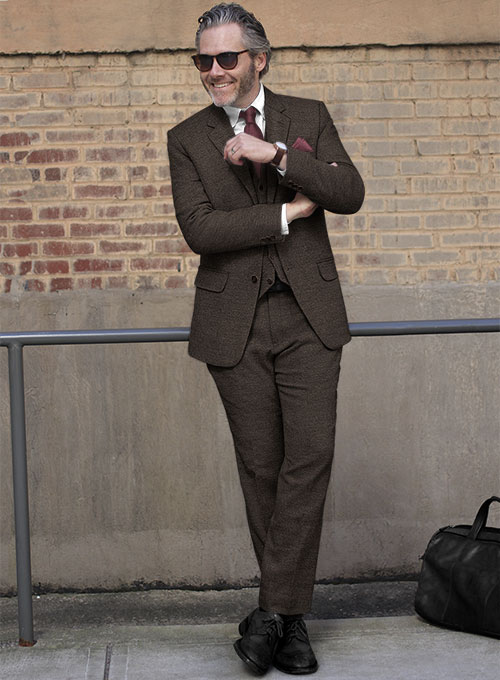 Carre Brown Tweed Suit - Click Image to Close