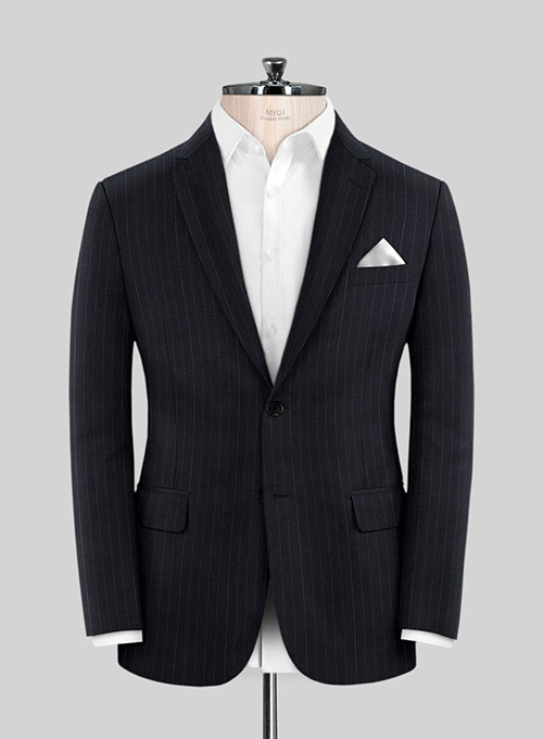 Chalkstripe Blue Wool Suit - Click Image to Close