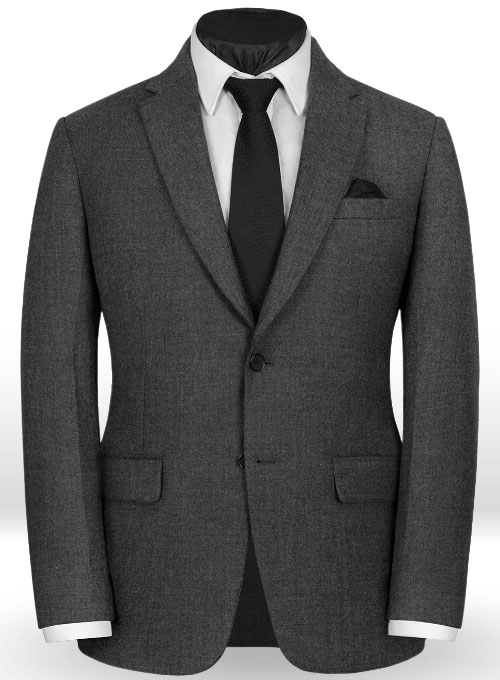 Charcoal Flannel Wool Suit - Special Offer