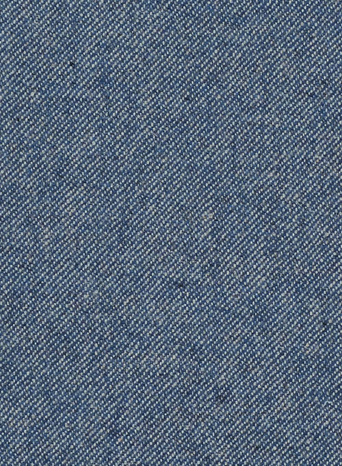 Classic Blue Denim Tweed Suit