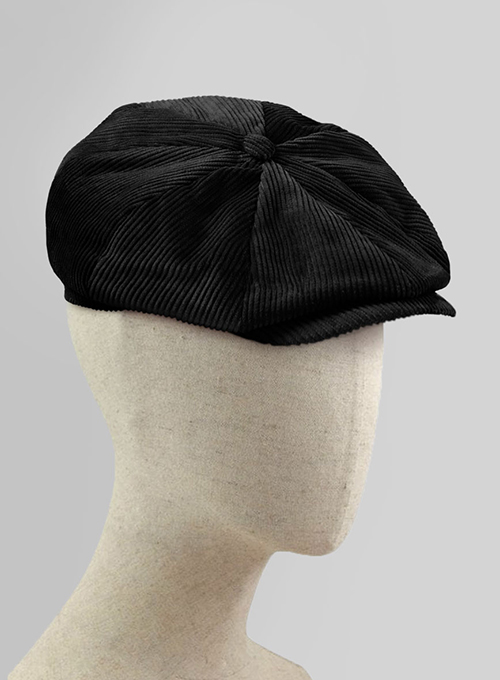 Corduroy Newsboy Cap - Click Image to Close