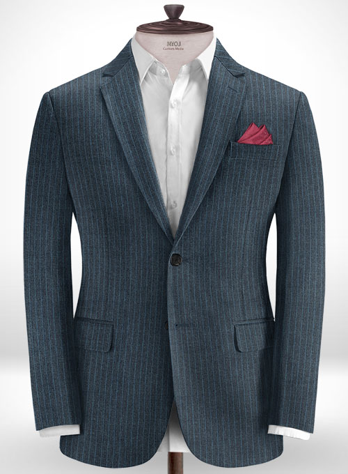 Cotton Alleo Blue Suit - Click Image to Close