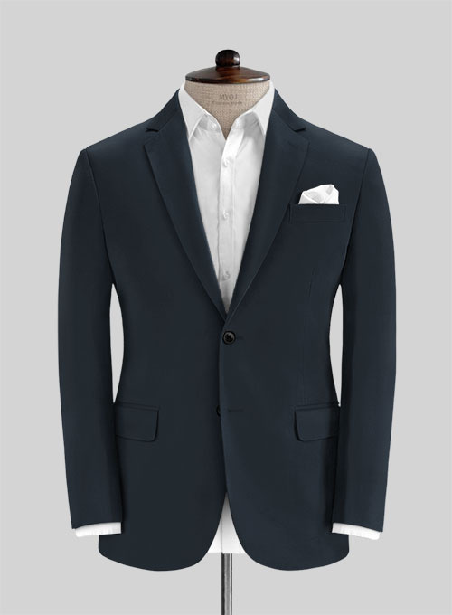 Dark Blue Stretch Chino Suit