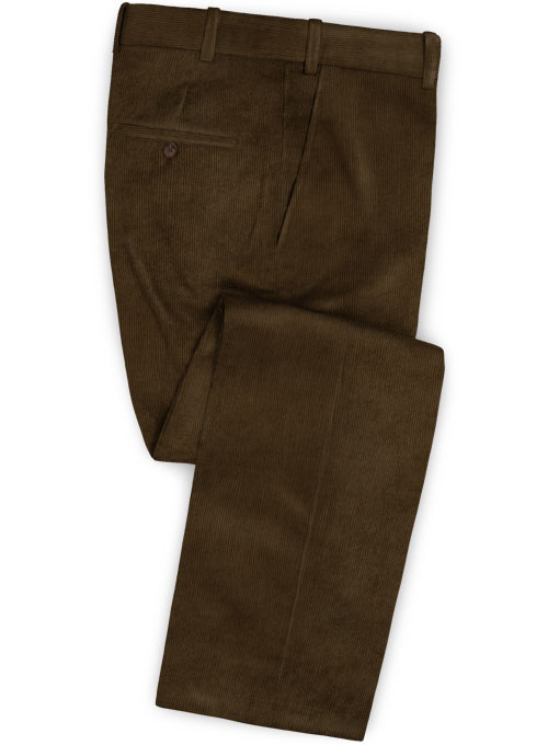 Dark Brown Corduroy Suit : Made To Measure Custom Jeans For Men & Women ...