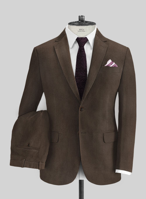 Dark Brown Corduroy Suit