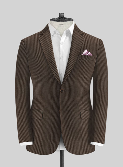 Dark Brown Corduroy Suit - Click Image to Close