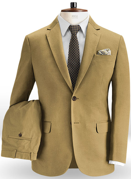 Dark Khaki Chino Suit