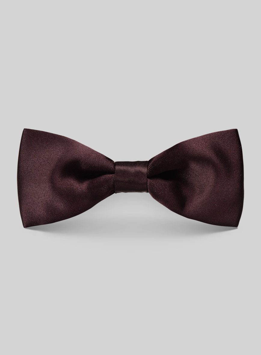 Dark Wine Satin Bow