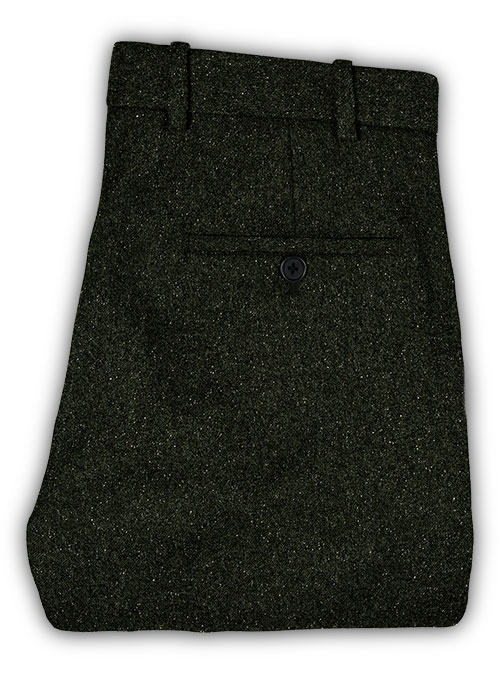 Dark Olive Flecks Donegal Tweed Suit - Click Image to Close