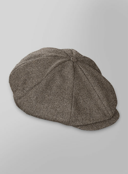 Dapper Brown Tweed Newsboy Cap