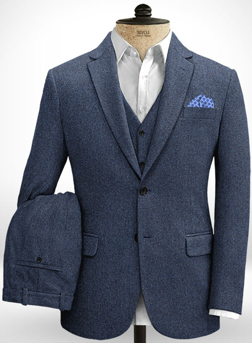 Empire Blue Tweed Suit