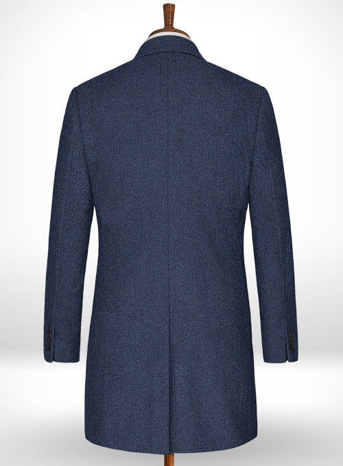 Empire Blue Tweed Overcoat
