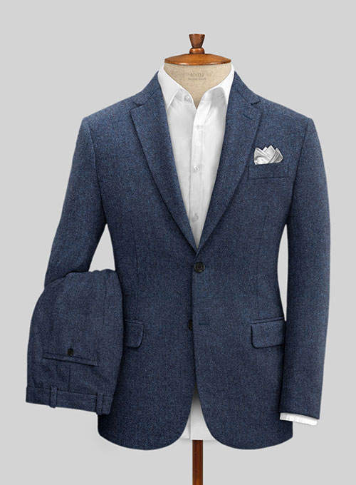 Empire Blue Tweed Suit