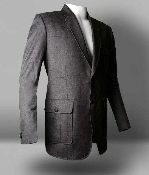 Evoq Dk Gray Pure Wool Danish Style Sports Coat