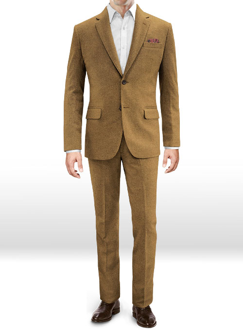 Tan Feather Tweed Suit