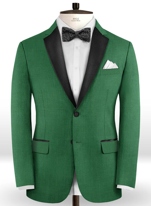 Fern Green Wool Tuxedo Suit