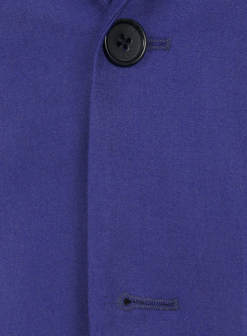 Fizz Blue Flannel Wool Suit - Special Offer