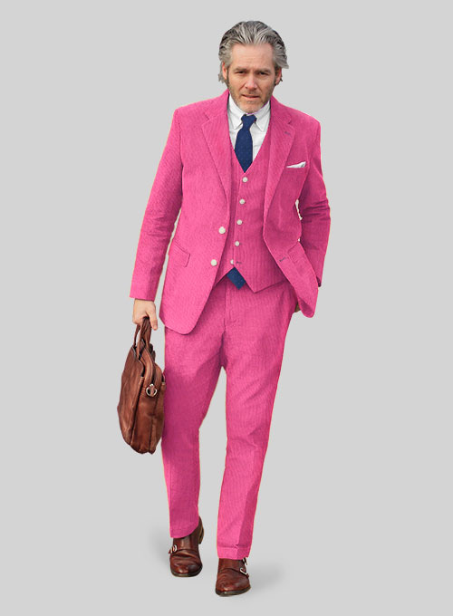 Fusica Pink Corduroy Suit