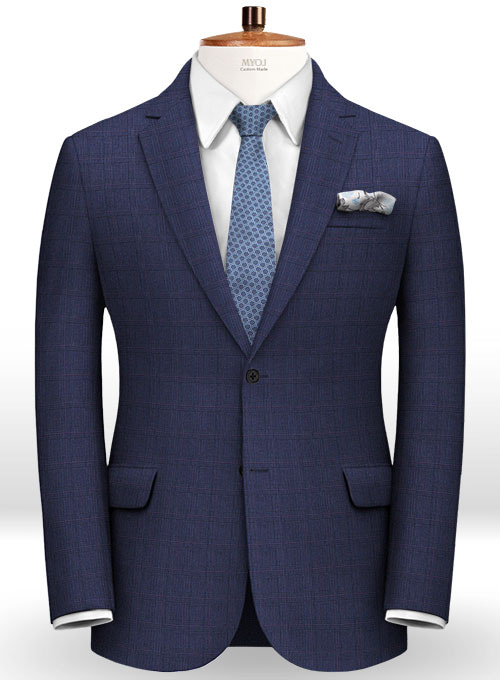 Glen Wool Blue Suit