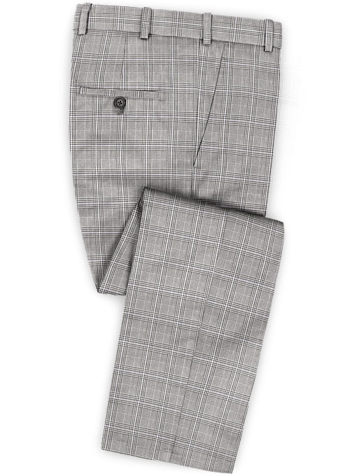 Glen Wool Light Gray Suit - Click Image to Close