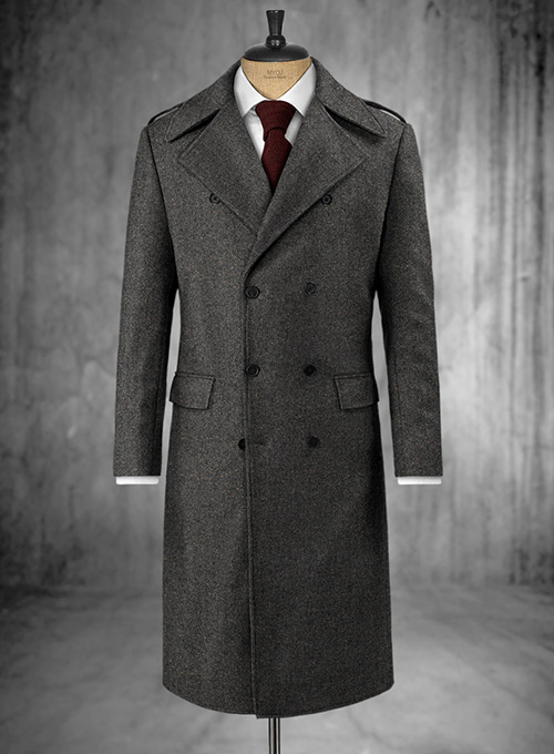 EM Designer Men Wool Trench Coat  Long coat men, Overcoat jacket, Faux fur  collar coat