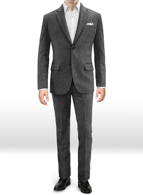 Gray Denim Tweed Suit