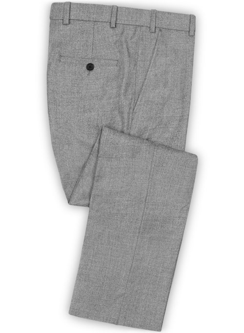 Gray Flannel Wool Pants - 32R
