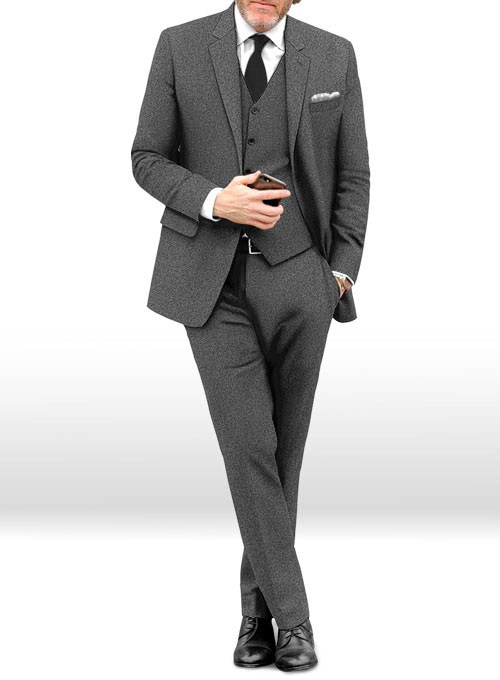 Gray Heavy Tweed Suit - Click Image to Close