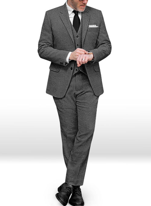 Gray Heavy Tweed Suit - Click Image to Close