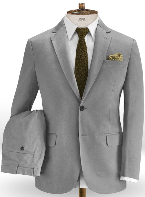 Gray Stretch Chino Suit : Made To Measure Custom Jeans For Men & Women,  MakeYourOwnJeans®