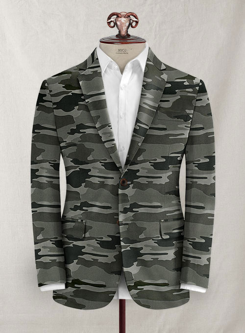 Gray Stretch Camo Suit - Click Image to Close