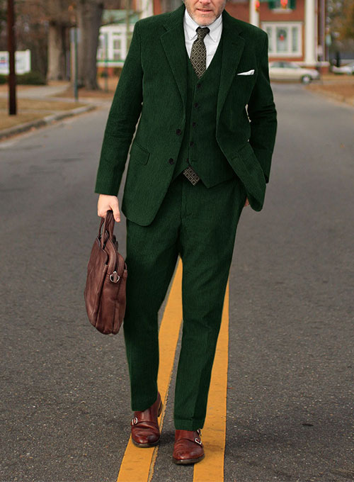 Green Corduroy Suit