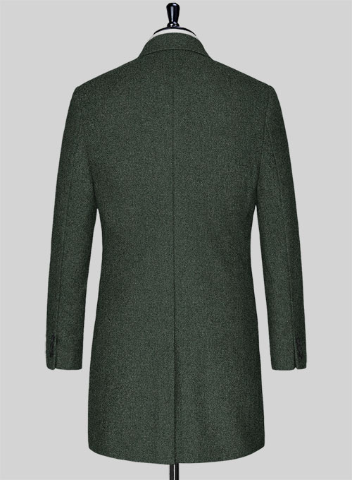 Green Heavy Tweed Overcoat