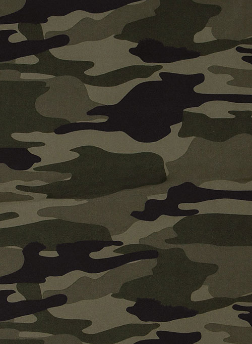 Green Stretch Camo Waist Coat