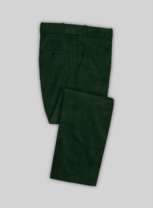 Shop Joseph Ribkoff Dark Green Velvet Trousers - 234289 | Vanity Fair