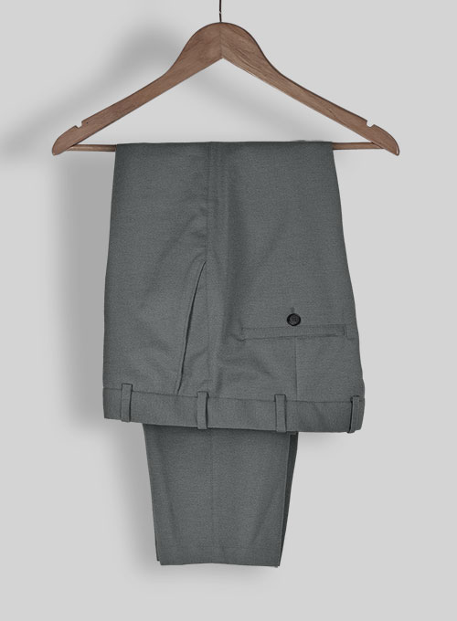 Gray Cotton Power Stretch Chino Suit - Click Image to Close