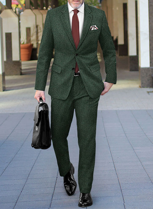 Haberdasher Green Tweed Suit