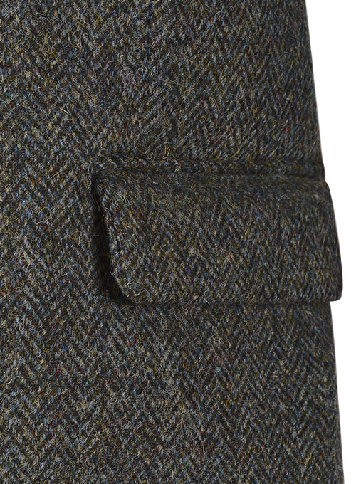 Harris Tweed Ridge Blue Herringbone Suit