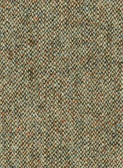 Harris Tweed Barley Brown Pea Coat