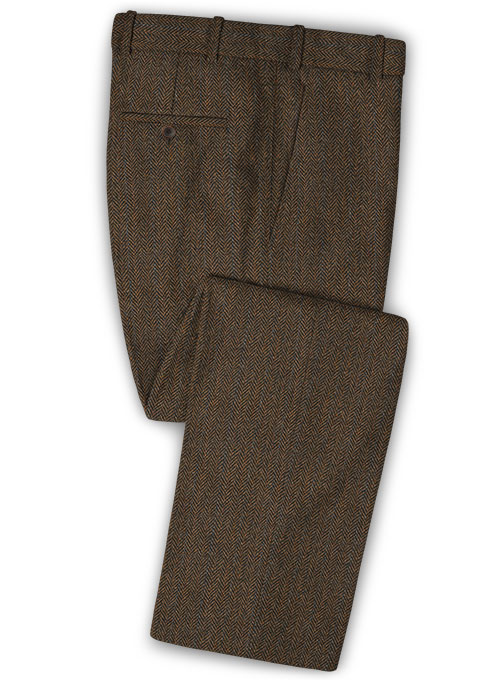 Harris Tweed Brown Stripe Suit