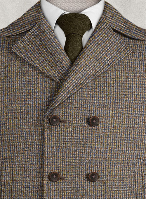Harris Tweed Classic Weave Pea Coat