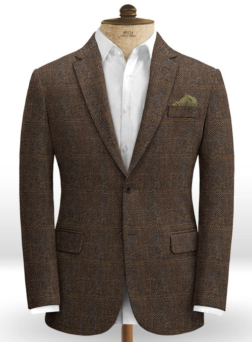 Harris Tweed Country Dark Brown Suit