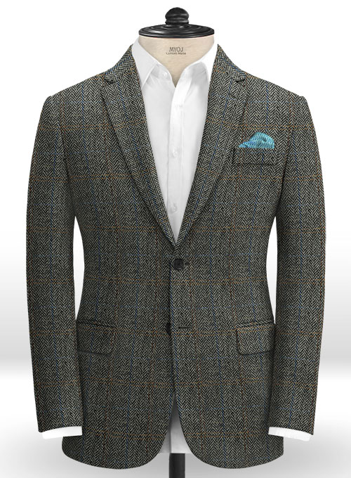 Harris Tweed Country Gray Suit - Click Image to Close