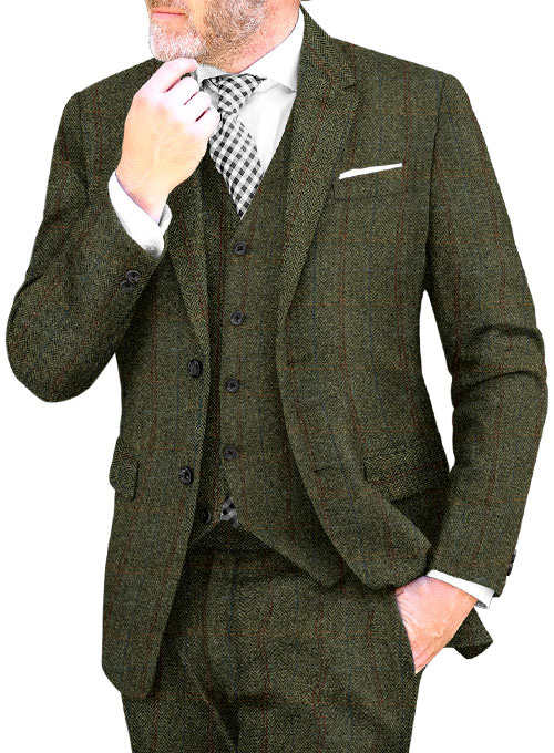 Harris Tweed Country Green Suit - Click Image to Close