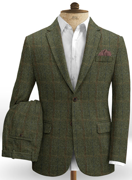 Harris Tweed Country Green Suit - Click Image to Close